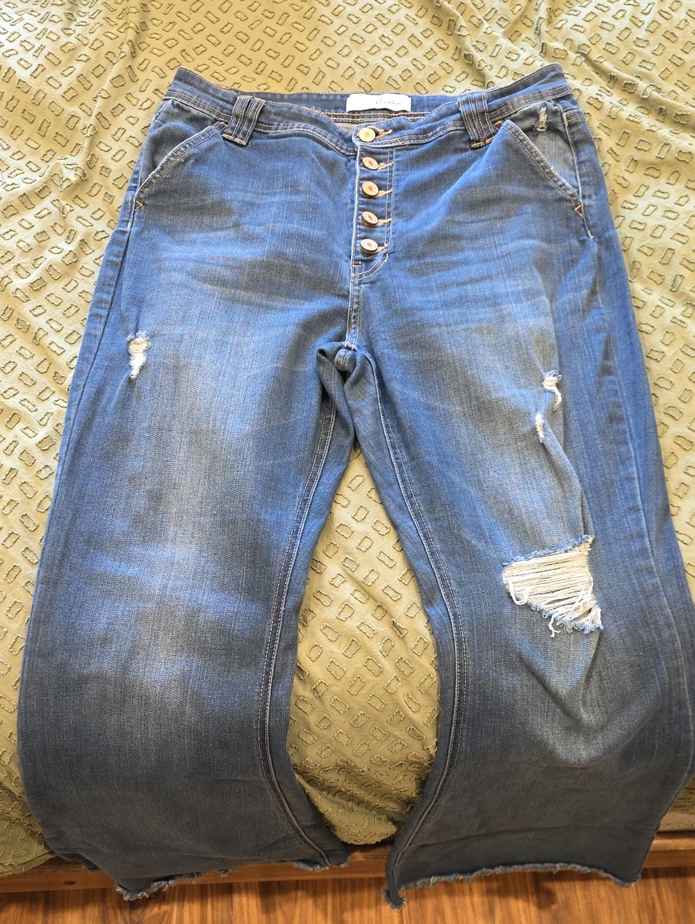 Kancan Raw Hem Flares - Picture 3 of 7